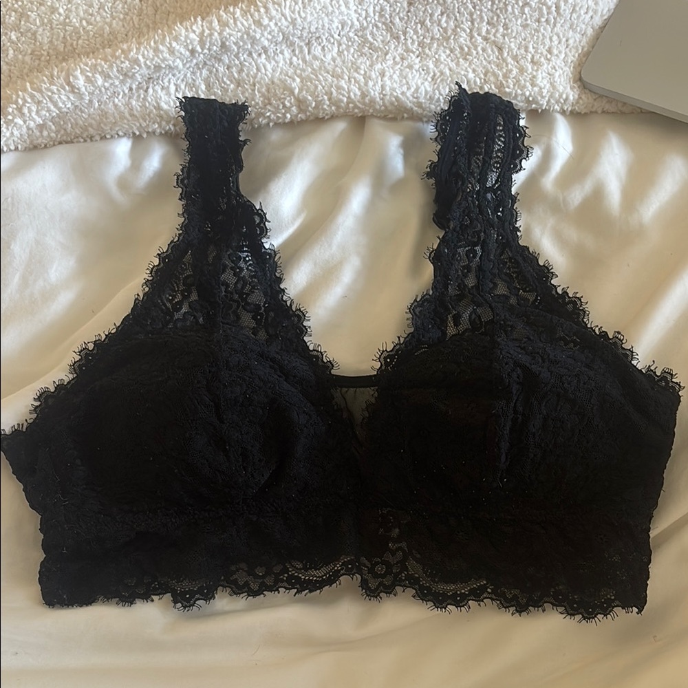 Aerie Elegant Black Lace Bralette